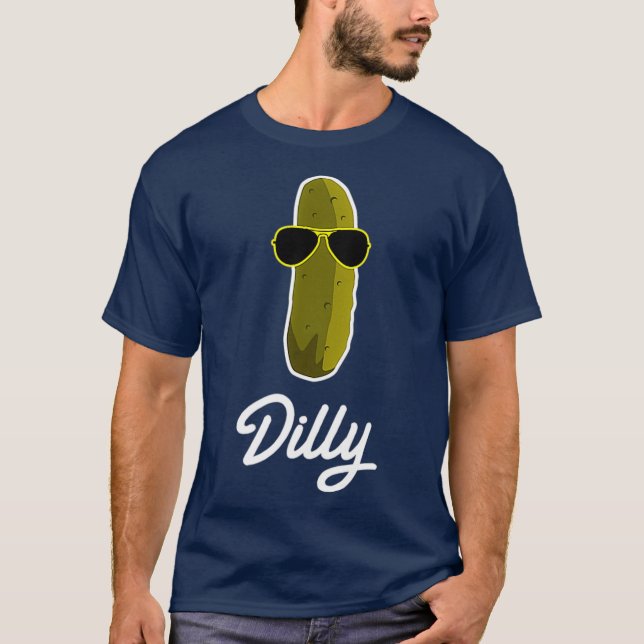Funny Pickle Dilly Food Gift T Shirt (Framsida)
