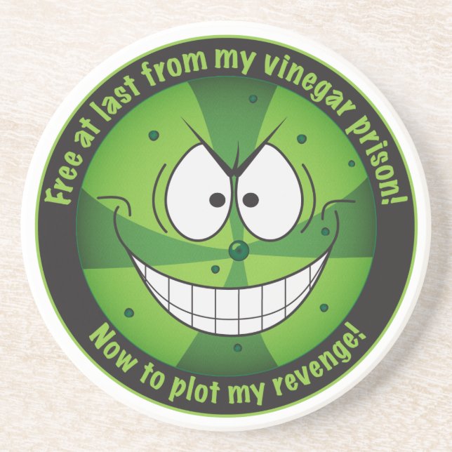 Funny Pickle Evil Toppen Villain Underlägg (Framsidan)