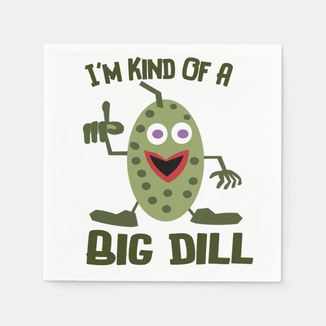 Funny Pickle Pun Cocktail Napkins Pappersservett (Framsidan)