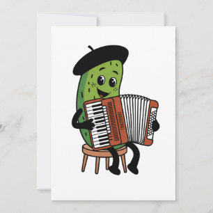 Funny Pickle-uppspelning, dragspelsdesign Tack Kort