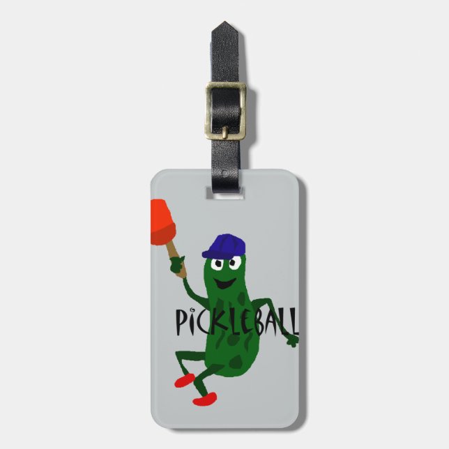 Funny Pickle-uppspelningspickleball Bagagebricka (Vertikal Framsida)