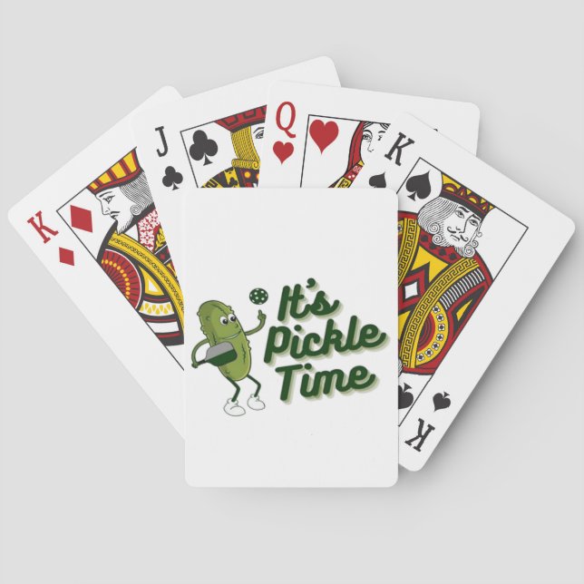 Funny Pickle-uppspelningspickleball Casinokort (Baksidan)