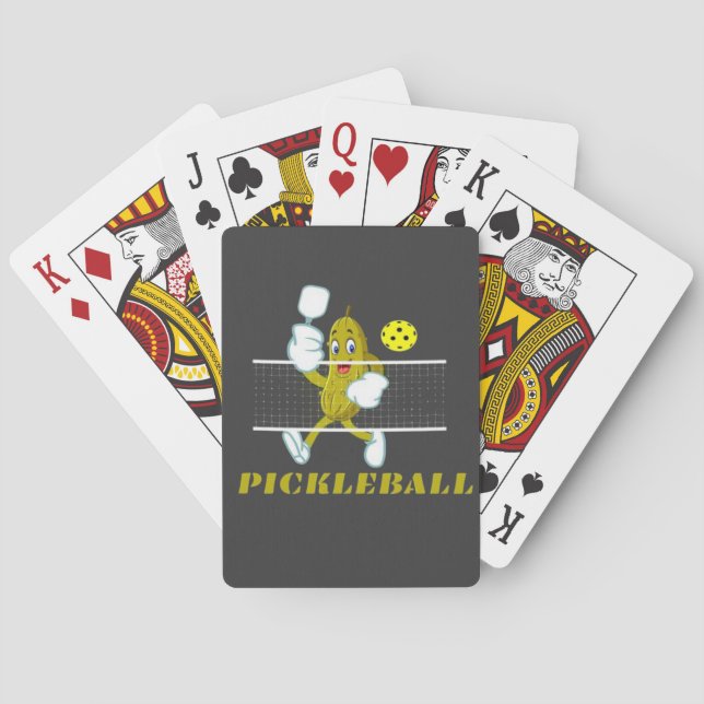 Funny Pickle-uppspelningspickleball Casinokort (Baksidan)