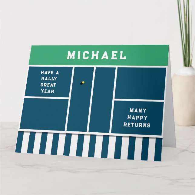 Funny Pickleball Birthday Kort (Framsida)