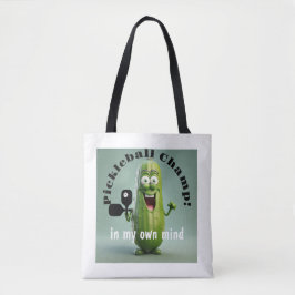Funny Pickleball Champ Tote Tygkasse