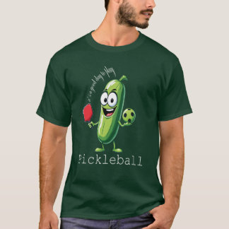 Funny Pickleball Cucumber Graphic T Shirt