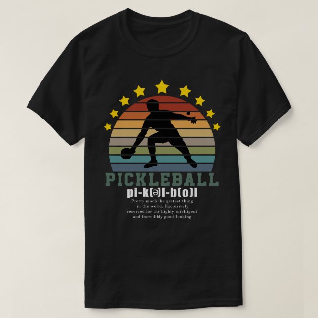 Funny Pickleball Definition, Pickle Boll-lag T Shirt (Design framsida)