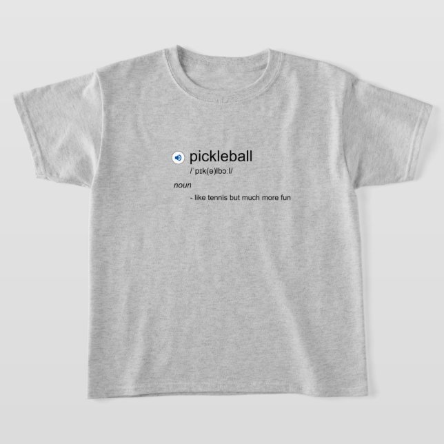 😂 Funny pickleball Definition T-Shirt (Laydown)