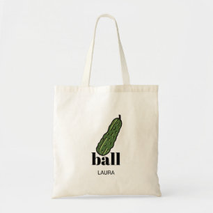 Funny Pickleball Dill och Boll Personlig Tygkasse