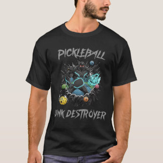 Funny Pickleball Dink Destroyer Mascot T Shirt