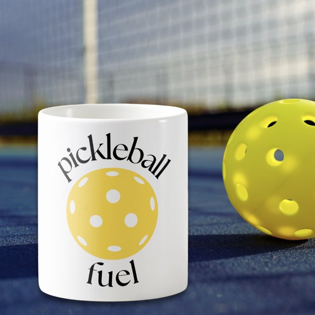 Funny Pickleball Fuel Modern Cute Trendig Humor Kaffemugg (Skapare uppladdad)