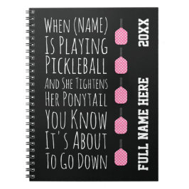 Funny Pickleball Gifts For Her Teen Girls Women Anteckningsbok