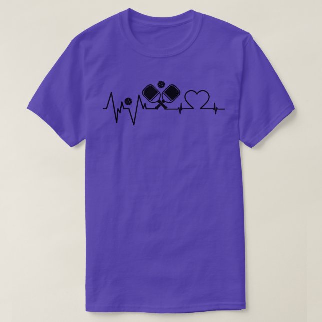 Funny Pickleball Heartslag 18 T Shirt (Design framsida)