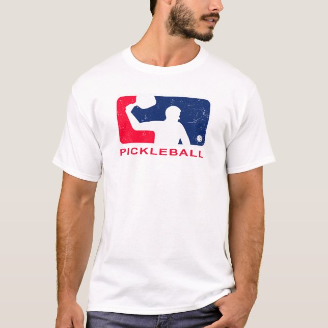 Funny Pickleball-Logotyp T Shirt (Framsida)