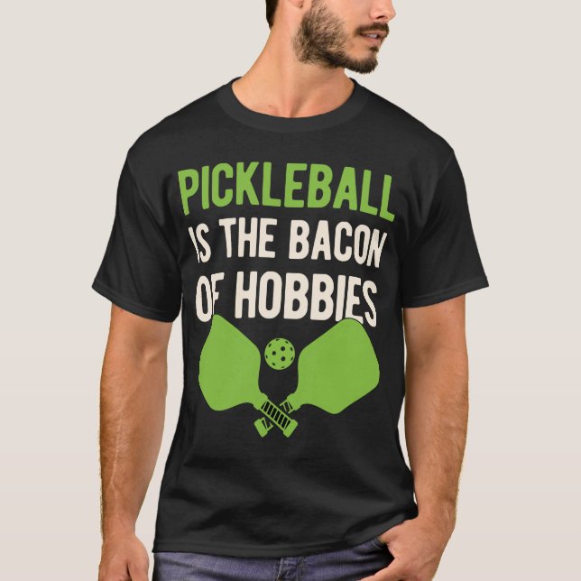 Funny Pickleball Ord T Shirt (Framsida)