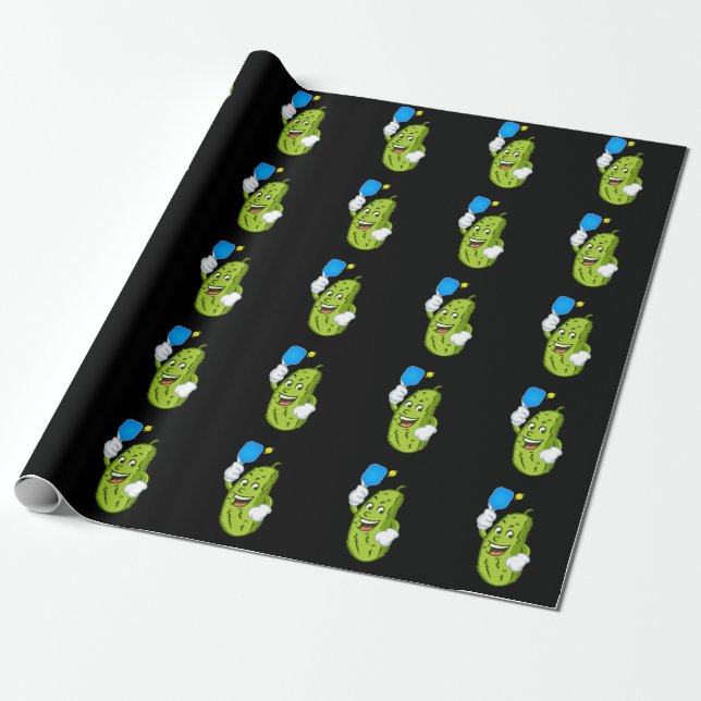 Funny Pickleball Pickel Humor Cucumber Presentpapper (Utrullad)