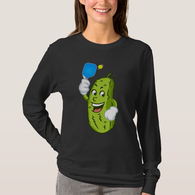 Funny Pickleball Pickel Humor Cucumber T Shirt (Framsida)