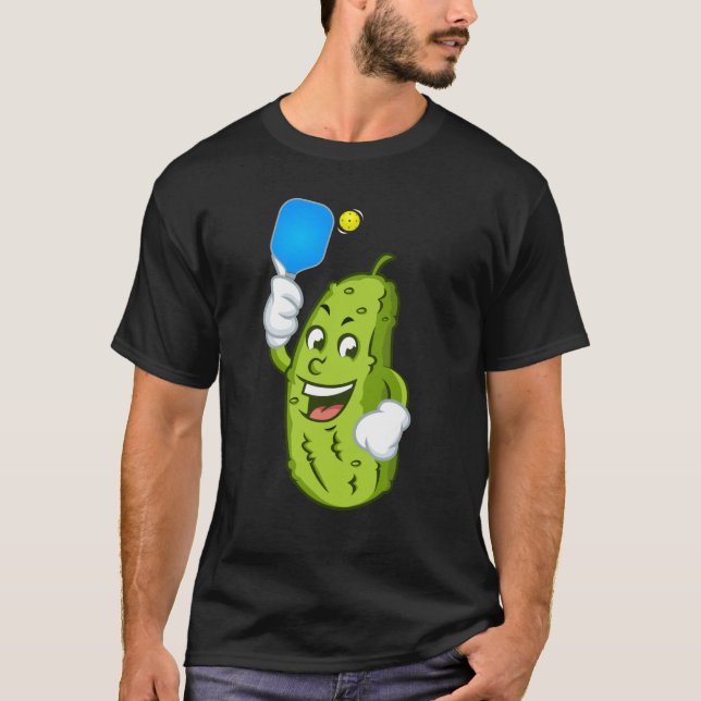 Funny Pickleball Pickel Humor Cucumber T Shirt (Framsida)