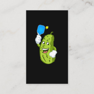 Funny Pickleball Pickel Humor Cucumber Visitkort