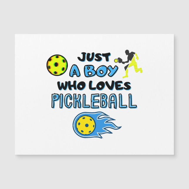 Funny Pickleball Player Just A Boy Who Loves Pickl (Framsida)