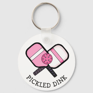 Funny Pickleball Pun Nyckelring