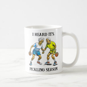 Funny Pickleball Pun Pickling-säsong Kaffemugg