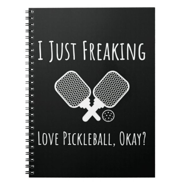 Funny Pickleball Quote Humor Gifts Player för bärb Anteckningsbok (Framsidan)