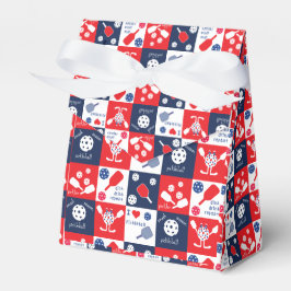 Funny Pickleball Red, Blue, White Presentaskar