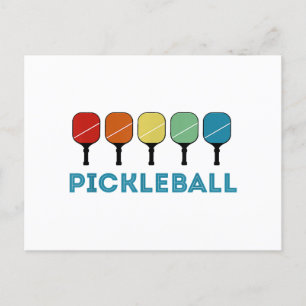 Funny Pickleball Retro-Vintage Helg Vykort