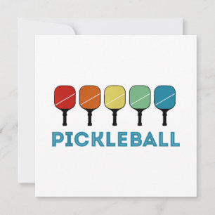 Funny Pickleball Retro-Vintage Inbjudningar