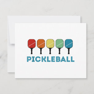 Funny Pickleball Retro-Vintage Julkort