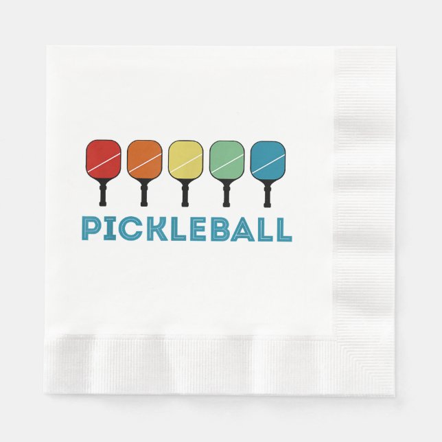 Funny Pickleball Retro-Vintage Pappersservett (Framsidan)