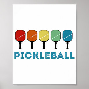 Funny Pickleball Retro-Vintage Poster
