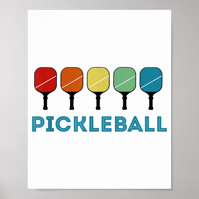 Funny Pickleball Retro-Vintage Poster (Framsidan)