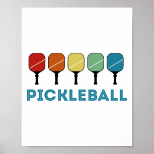 Funny Pickleball Retro-Vintage Poster