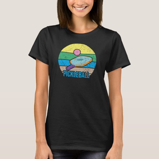 Funny Pickleball Retro-Vintage T Shirt (Framsida)