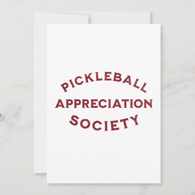 Funny Pickleball Say Inbjudningar (Framsida)