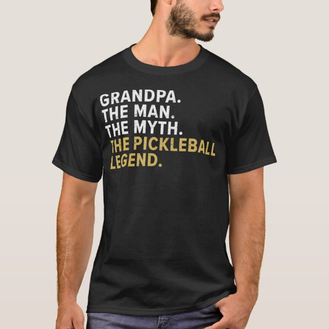 Funny Pickleball Shirts For Men - Retirement Pickl T Shirt (Framsida)