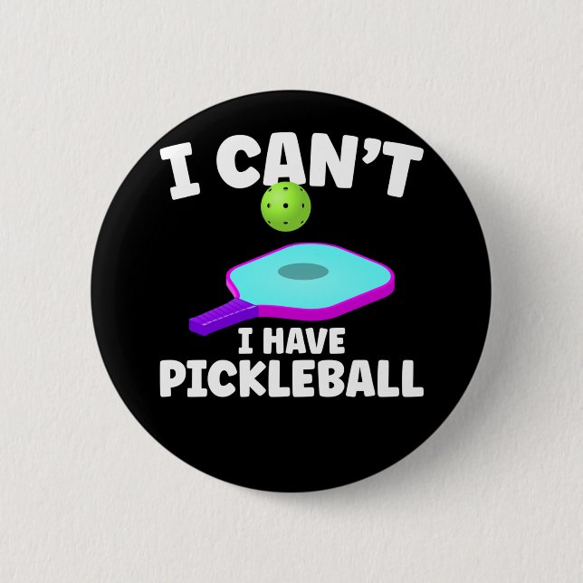 Funny Pickleball Training Joke Pickleball Player Knapp (Framsida)
