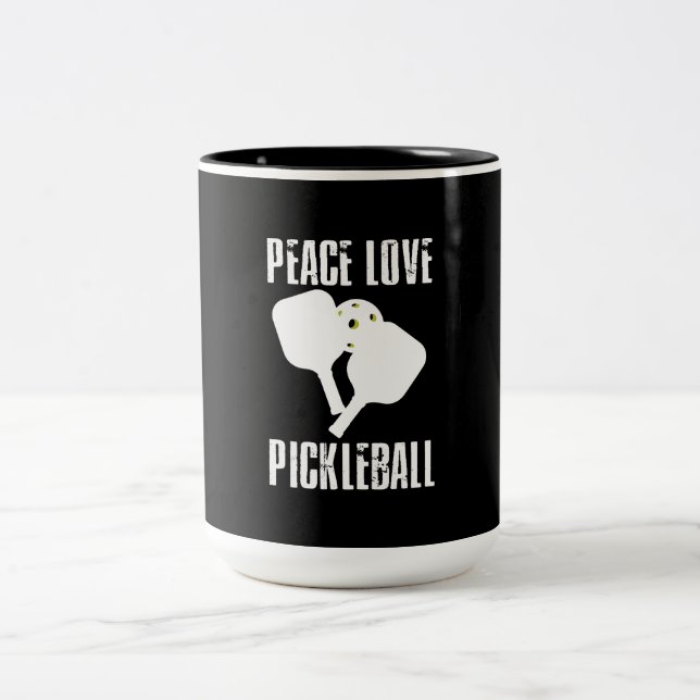 Funny Pickleball Två-Tonad Mugg (Center)