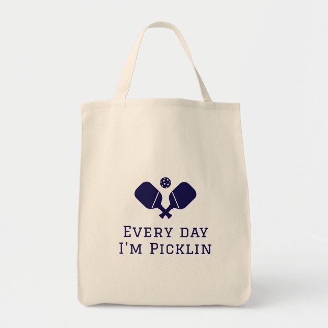 Funny Pickleball Tygkasse (Framsidan)