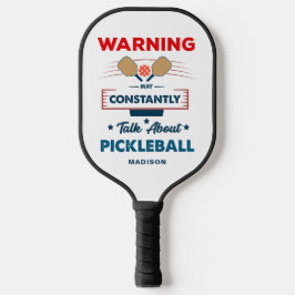 Funny Pickleball Typography Personlig Namn