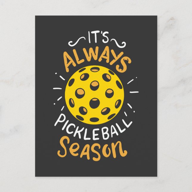 Funny Pickleball Vykort (Framsida)