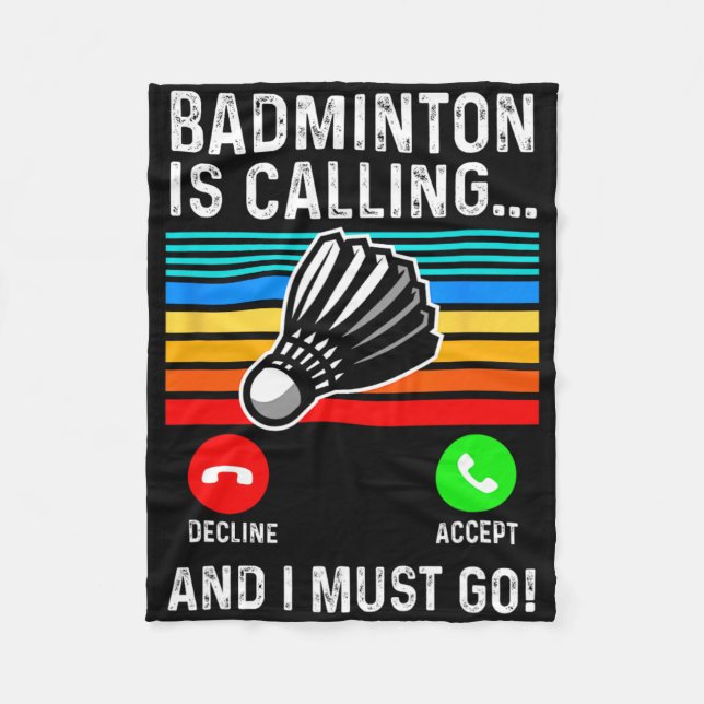 Funny Picklell Dminton Shuttle Fleecefilt (Framsidan)