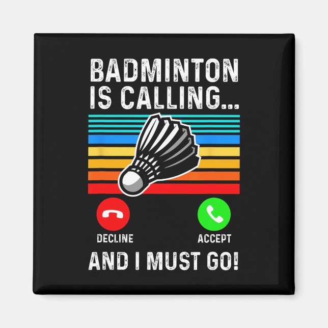 Funny Picklell Dminton Shuttle Magnet (Framsidan)