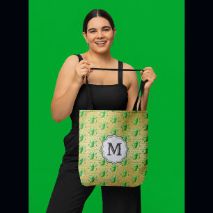 Funny Pickleman Monogram Tygkasse