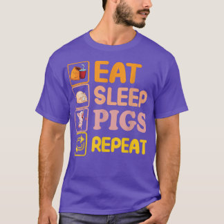 Funny Pig Lover Pig Farming Piglet Farmer Farm Ani T Shirt