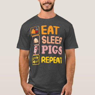 Funny Pig Lover Pig Farming Piglet Farmer Farm Ani T Shirt