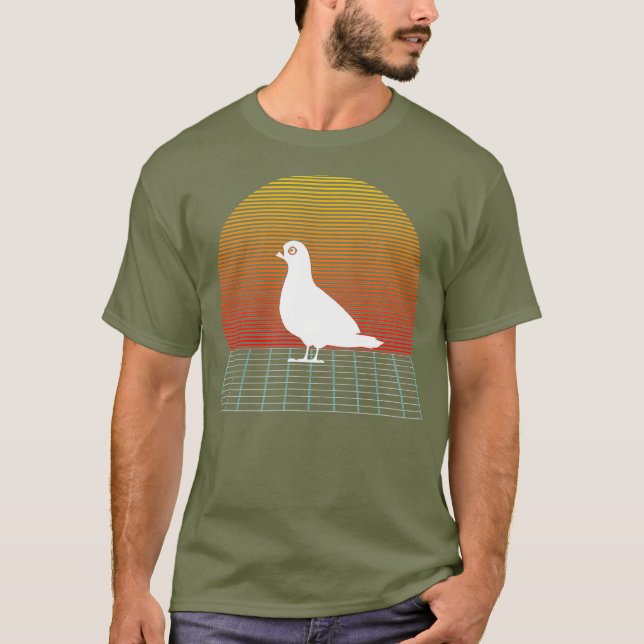 Funny Pigeon Breeder Pigeon Tävla Gift T Shirt (Framsida)
