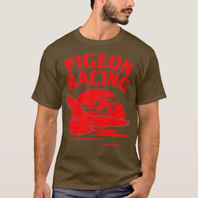 Funny Pigeon Gift For Bird Lovers Cool Pigeon T Shirt (Framsida)
